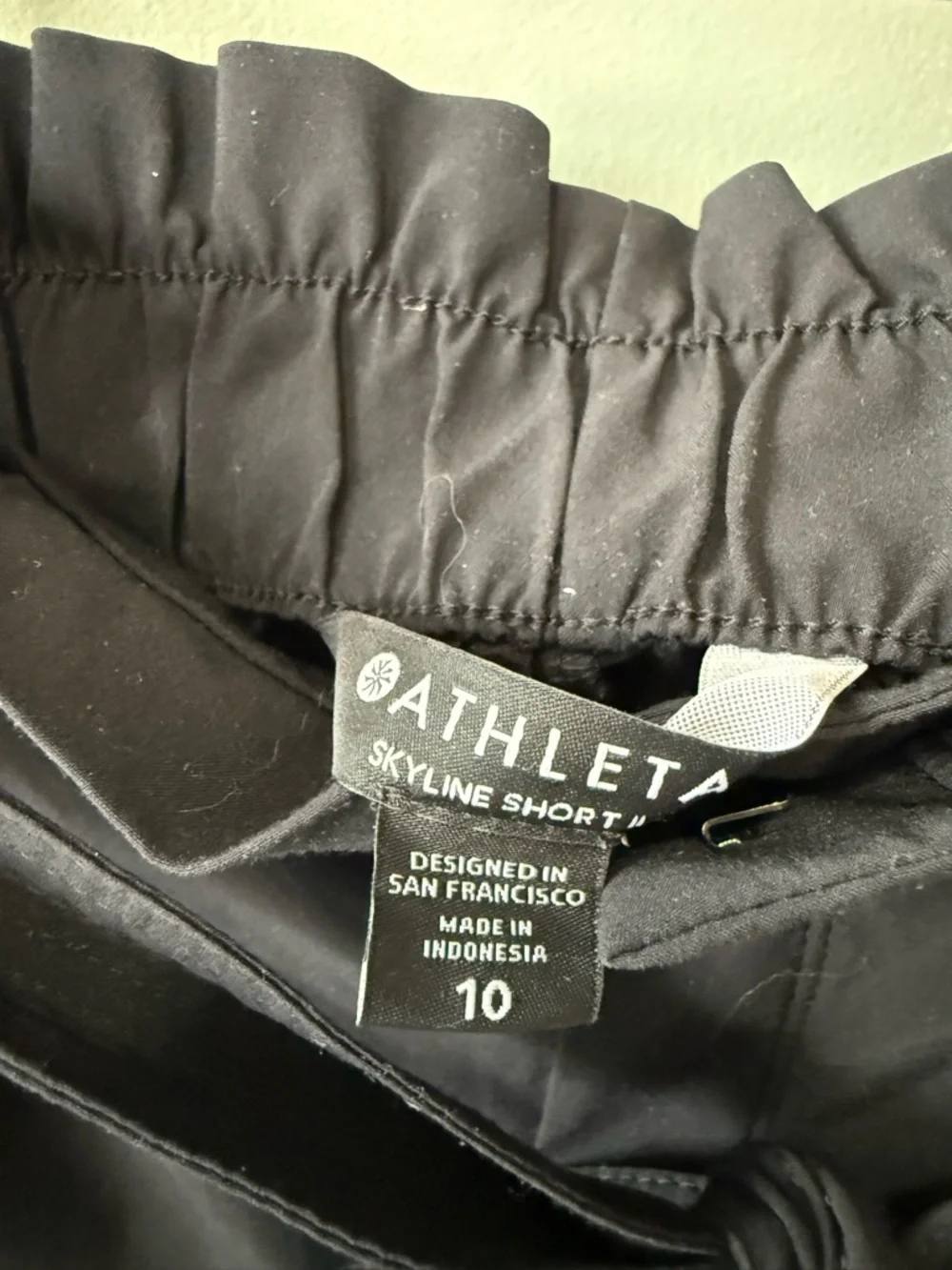 Athleta Black Skyline Shorts with Elastic Waist - Picture 2 of 3